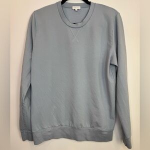 Mey Story Navy Crewneck Sweatshirt Men's Light blue size medium lyocell